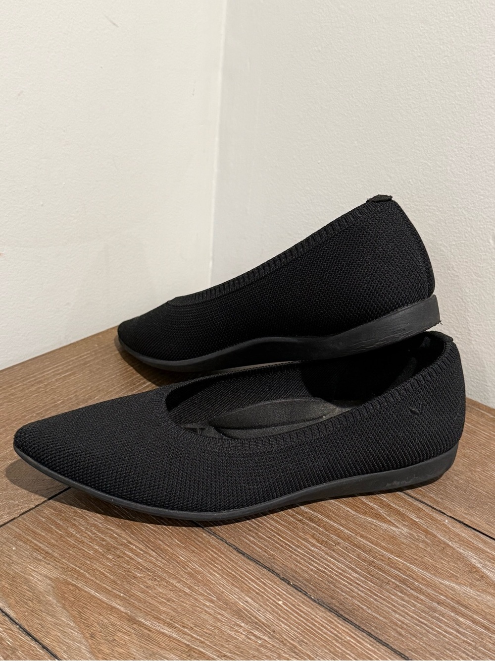 VIVAIA Aria Women's Flats Slip on Pointed Toe Flats Shoes (39.5) US 8.5 Black